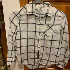 Girls Abercrombie flannel size 7/8
